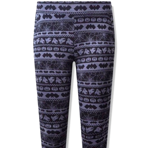 ❤️NWT VINTAGE TORRID POCKET CROP LEGGING - HALLOWEEN BATS PUMPKIN WEB PLUS SIZE - Picture 13 of 16